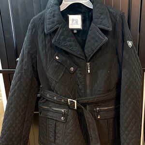 Blanc Noir Quilted Black Outerwear